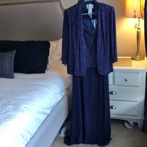 David’s Bridal Purple Dress with Jacket